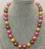 Rare Huge 12mm South Sea Blend Shell Pearl Necklace 17''