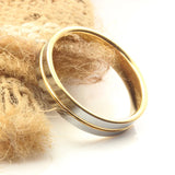 6mm/4mm Tungsten Carbide Wedding Ring Size 4-12