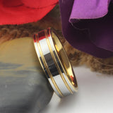 6mm/4mm Tungsten Carbide Wedding Ring Size 4-12