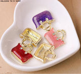 Alloy Cartoon Lady Handbag Charms for DIY Phone/Key Chain