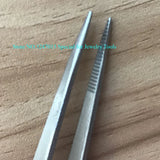 2 PCS Straight Flat Selflock Tweezers for Jewelry Tools
