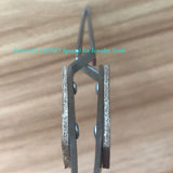 2 PCS Straight Flat Selflock Tweezers for Jewelry Tools