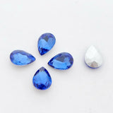 100pcs Water Drop Shape Crystal Fancy Stone Glass Bling - 28 Colors