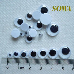 1000pcs/lot 8mm Oval Imitate Animal Eye Dolls Eye DIY