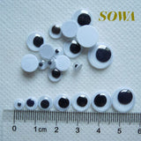 1000pcs/lot 8mm Oval Imitate Animal Eye Dolls Eye DIY