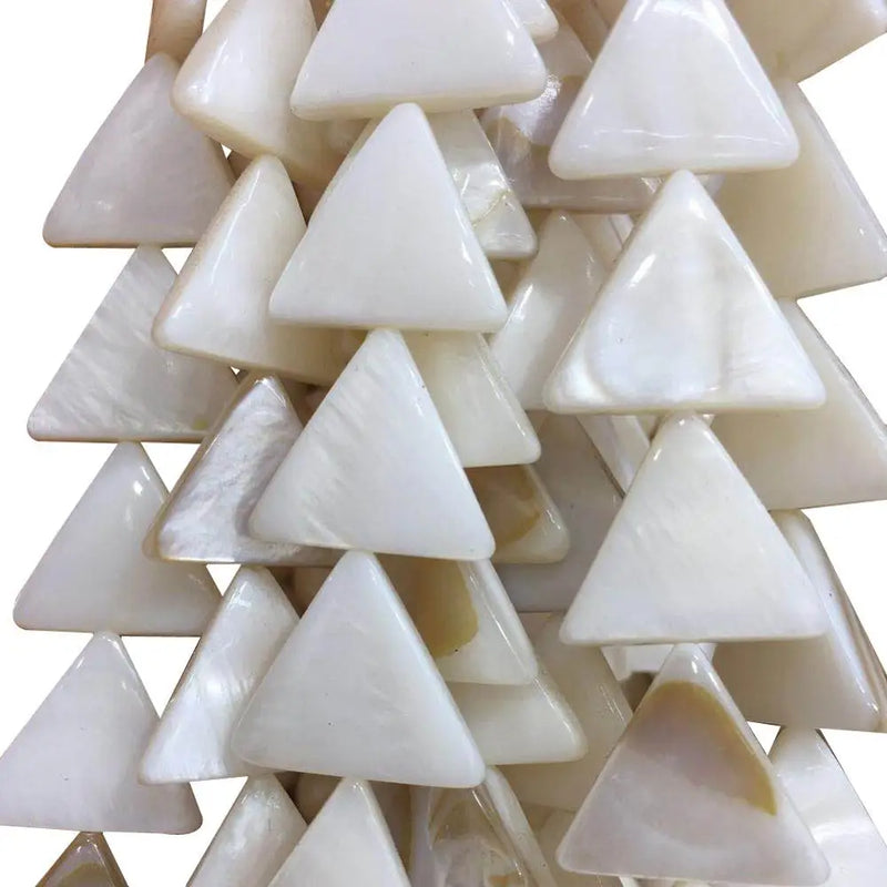 Mother of Pearl Shell Triangle Art Loose Beads FG9013