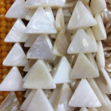 Mother of Pearl Shell Triangle Art Loose Beads FG9013