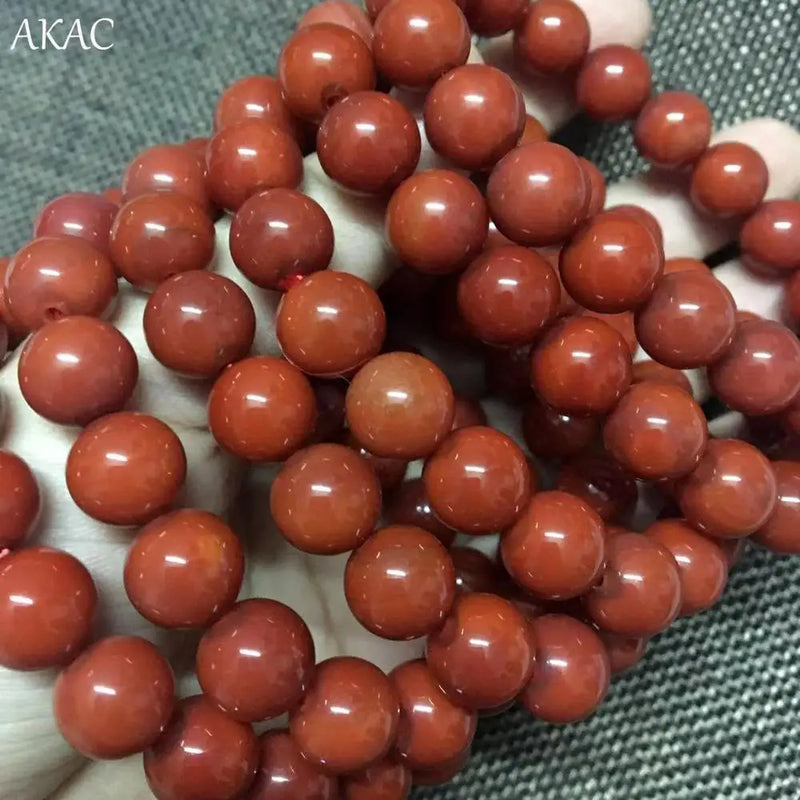 Red Sardonyx Agate Bracelet for Women Men - 8-8.5mm 10-10.5mm