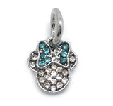 20pcs Mickey and Minnie Rhinestone Pendant Charms for European Bracelet DIY