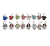 20pcs Mickey and Minnie Rhinestone Pendant Charms for European Bracelet DIY