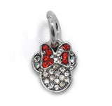 20pcs Mickey and Minnie Rhinestone Pendant Charms for European Bracelet DIY