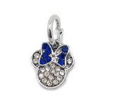 20pcs Mickey and Minnie Rhinestone Pendant Charms for European Bracelet DIY