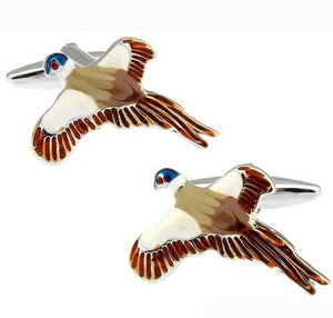 Copper Bird Cufflinks - Anti-Oxidation - Wholesale & Retail