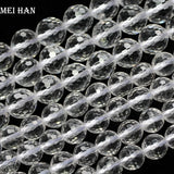 Faceted Round 8mm 10mm Crystal Beads Set of 2 Strands for Jewelry Making