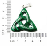 6pcs Natural Stone Carved Hollow Triangle Pendants for Necklace Making