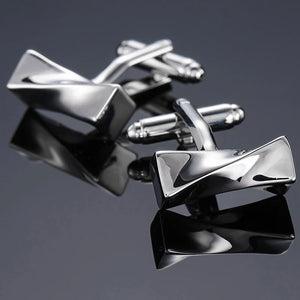 Luxury Laser Metal Cufflinks for Men