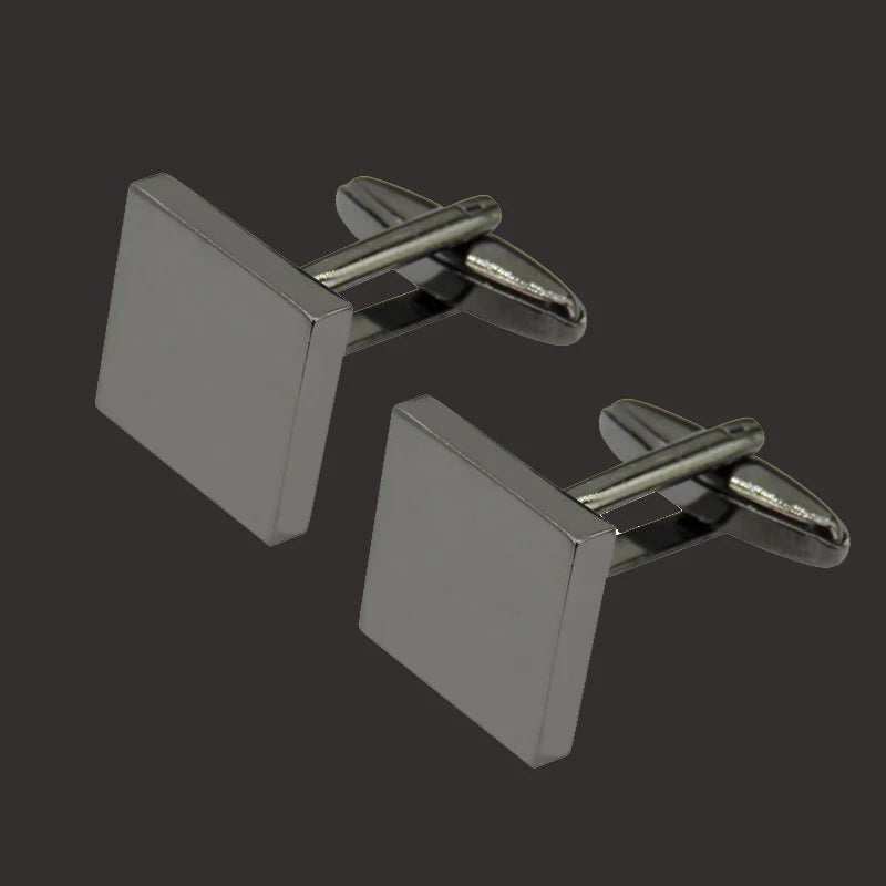 Laser Metal Cufflinks Men's Wedding French Shirt Pin Copper Material