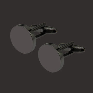 Gun Laser Metal Cufflinks - Men's Wedding French Shirt Pin