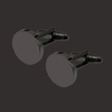Gun Laser Metal Cufflinks - Men's Wedding French Shirt Pin