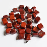 50pcs/lot Natural Rainbow Stone Irregular Charm Pendants