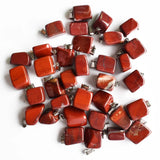 50pcs/lot Natural Rainbow Stone Irregular Charm Pendants