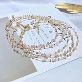 Double Row Pearl Choker Necklace for Wedding