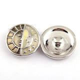Epoxy Half Sun Half Star Moon Charm Snap Button Charms