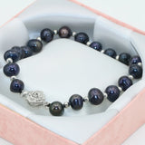 Flower Clasp Charms Natural Pearl Beads Bracelet for Women B2803