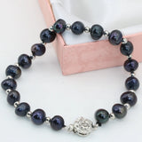 Flower Clasp Charms Natural Pearl Beads Bracelet for Women B2803