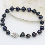 Flower Clasp Charms Natural Pearl Beads Bracelet for Women B2803