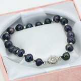 Flower Clasp Charms Natural Pearl Beads Bracelet for Women B2803