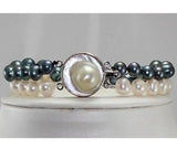 Charming Golden Shell Pearl Clasp Bracelet