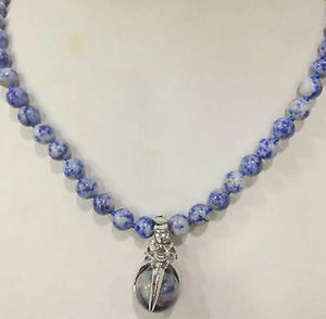 Real Natural Egyptian Lapis Lazuli Beads Necklace & Pendant