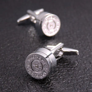 Silver Bullet Cufflinks Men's Shirt Cufflinks