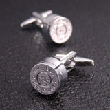 Silver Bullet Cufflinks Men's Shirt Cufflinks