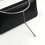 Stainless Steel Torques Necklace Snake Spring Chain Pendant