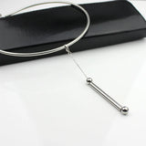 Stainless Steel Torques Necklace Snake Spring Chain Pendant