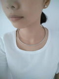 Stainless Steel Torques Necklace Snake Spring Chain Pendant