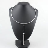Stainless Steel Torques Necklace Snake Spring Chain Pendant