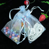 100pcs/lot 5*7cm Light Organza Bags Wedding Pouches Jewelry Packaging