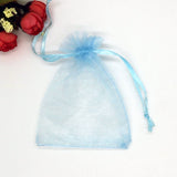 100pcs/lot 5*7cm Light Organza Bags Wedding Pouches Jewelry Packaging