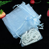 100pcs/lot 5*7cm Light Organza Bags Wedding Pouches Jewelry Packaging