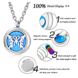 Butterfly Perfume Necklace with Chain and Pads!