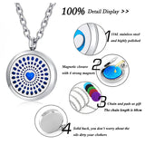 Heart Locket Necklace with Chain and Pads