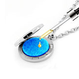 Heart Locket Necklace with Chain and Pads