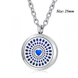 Heart Locket Necklace with Chain and Pads