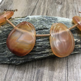 Natural Lace Agates Stone Slice Pendant Beads for Jewelry Making