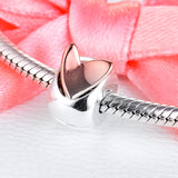 925 Sterling Silver Heart Clip Charms for Europe Bracelet DIY Jewelry Gift