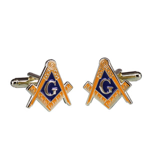 Masonic Square & Compass Cufflinks Decor