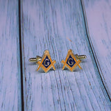 Masonic Square & Compass Cufflinks Decor
